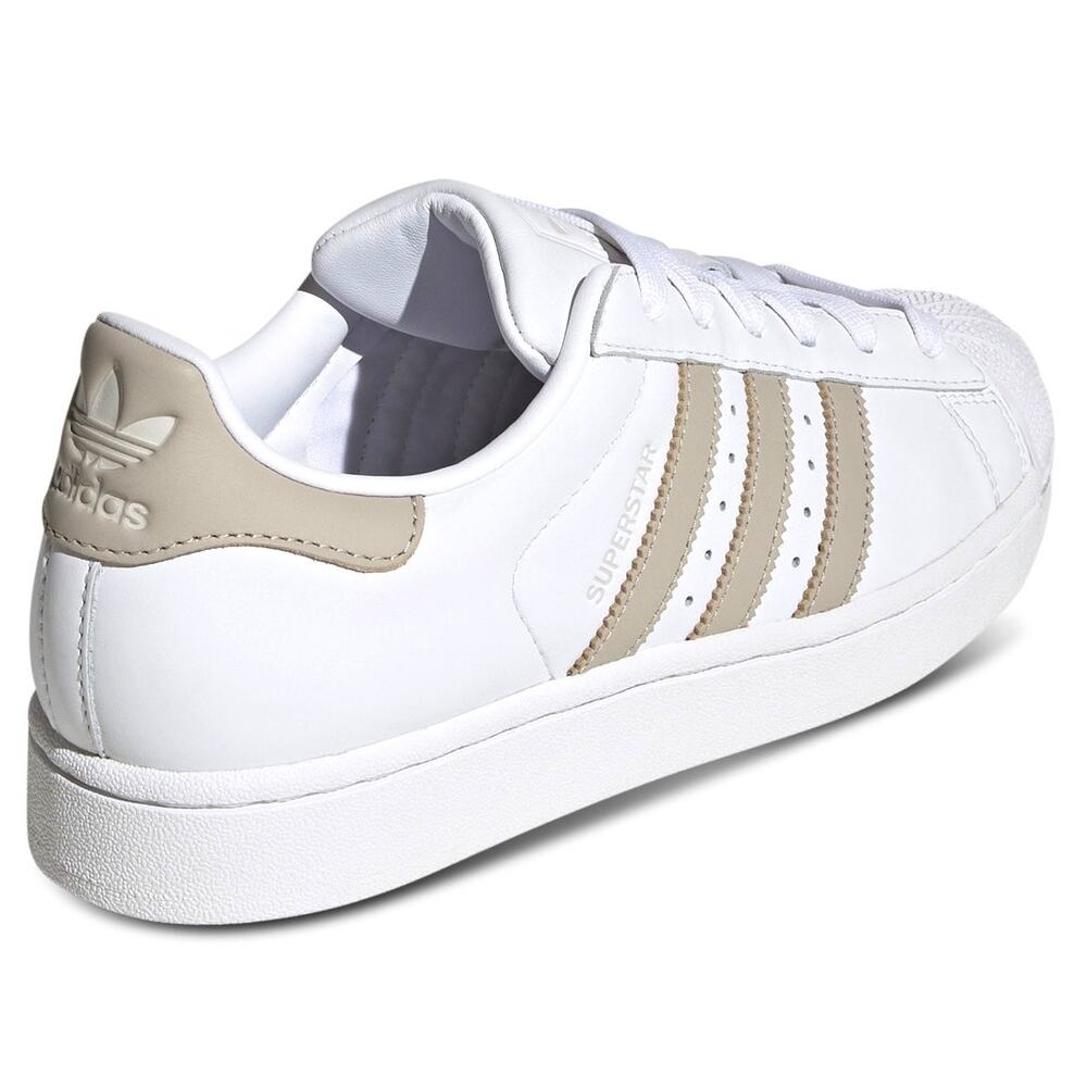 Classic Adidas Superstar II Shell Toe White & Wonder Beige Women’s 7 Brand New - Picture 11 of 13